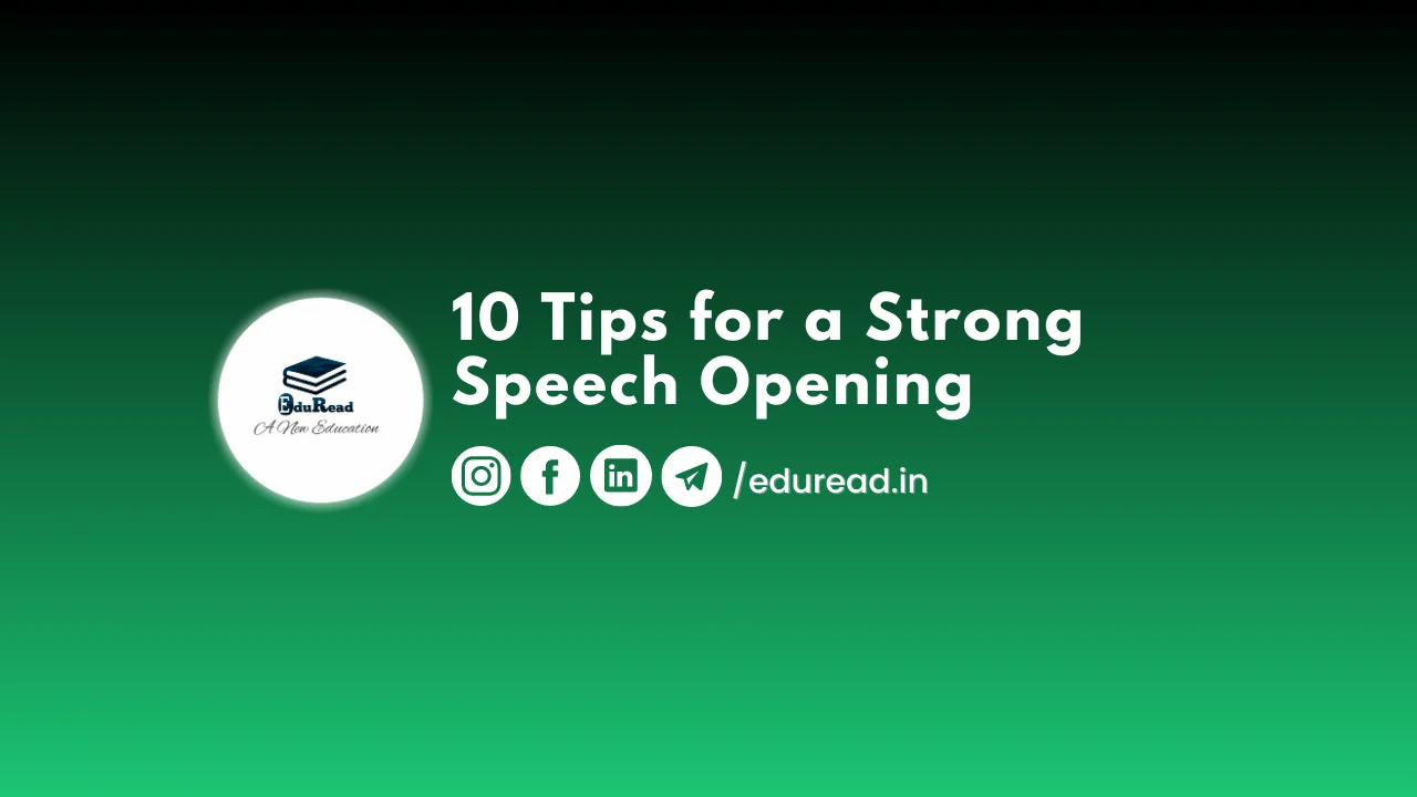 "10 Tips for a Strong Speech Opening"